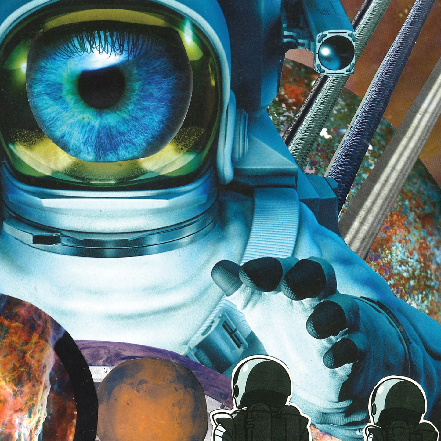 All Seeing Eye - Surreal Collage Print