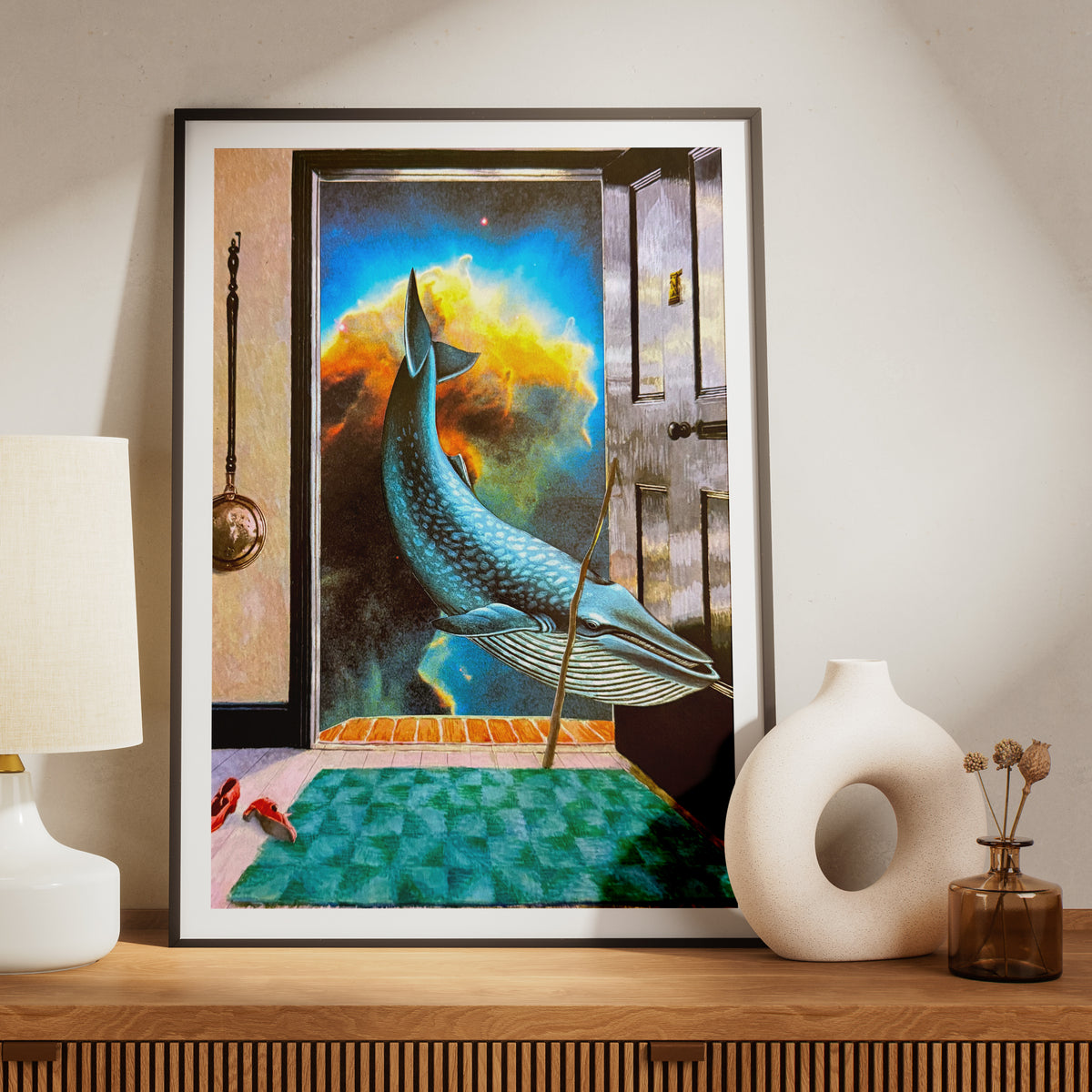 Beyond the Threshold- Surreal Collage Print