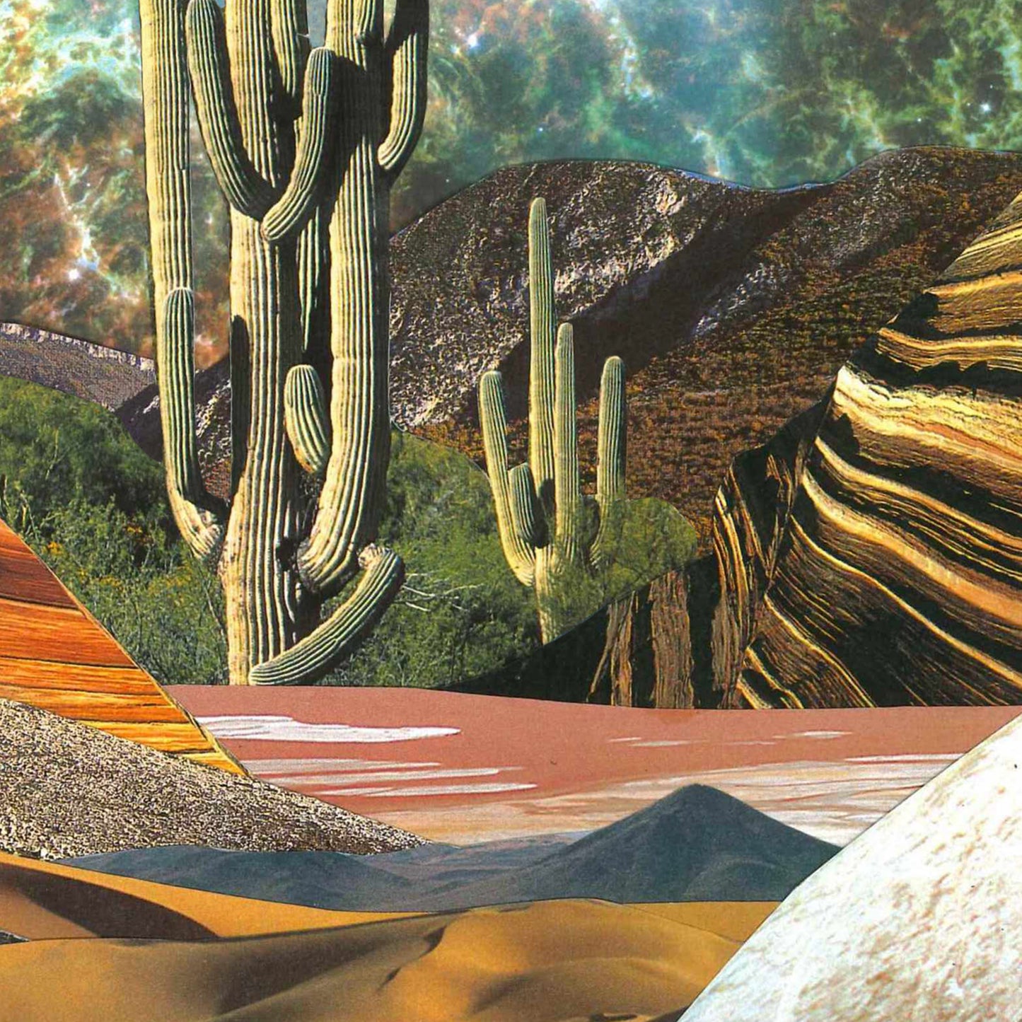 Cosmic Frontier - Surreal Collage Print