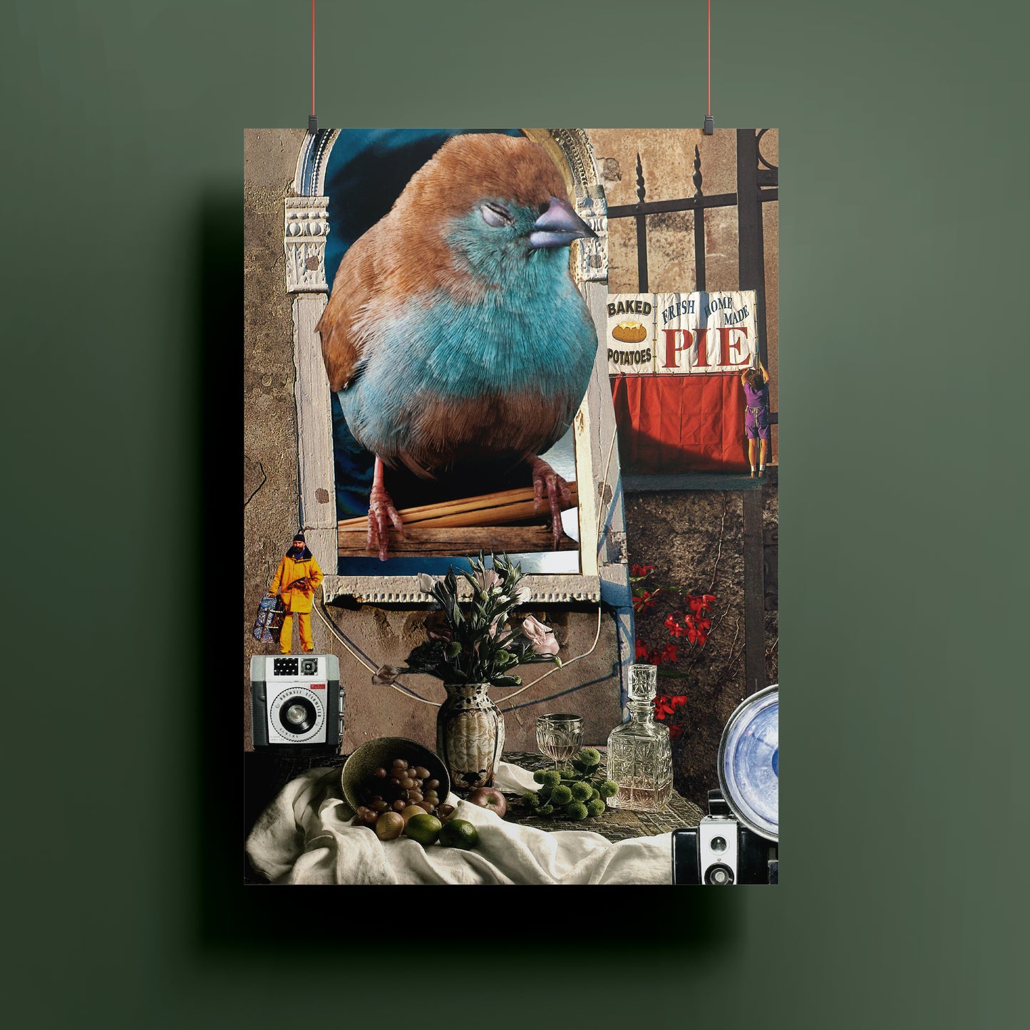 Cutie Pie – Surreal Collage Print