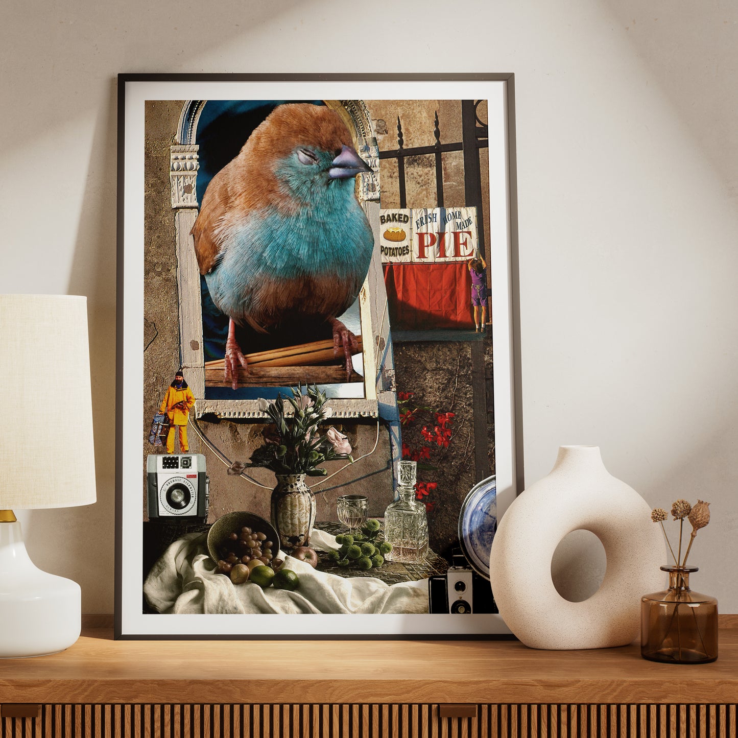Cutie Pie – Surreal Collage Print