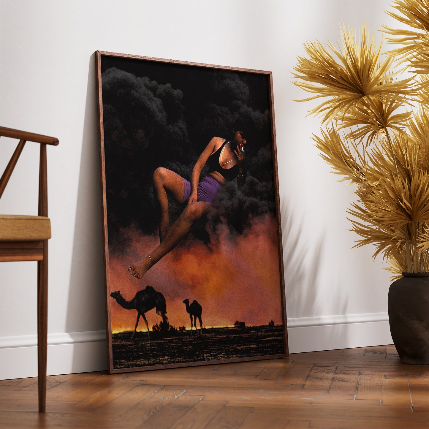 Desert Smoke – Surreal Collage Print