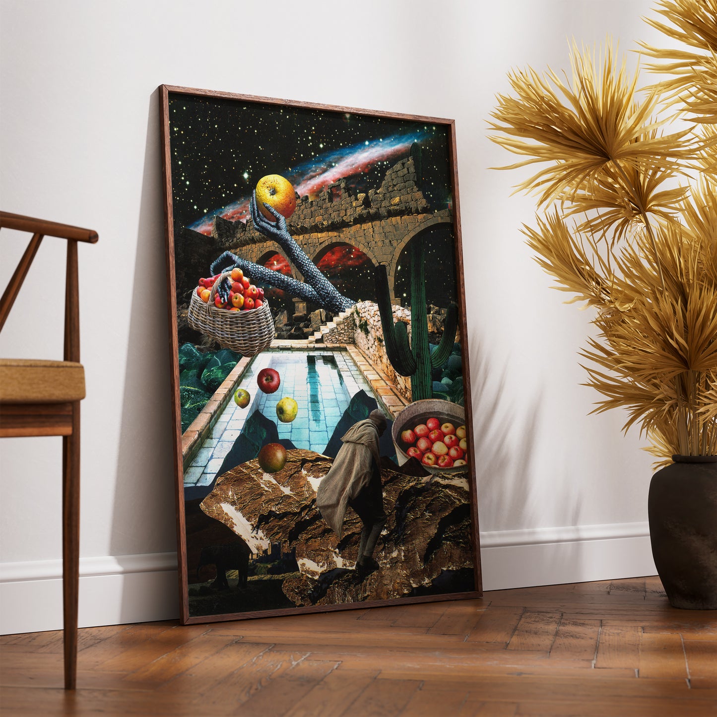 Eden Beyond the Arches - Surreal Collage Print