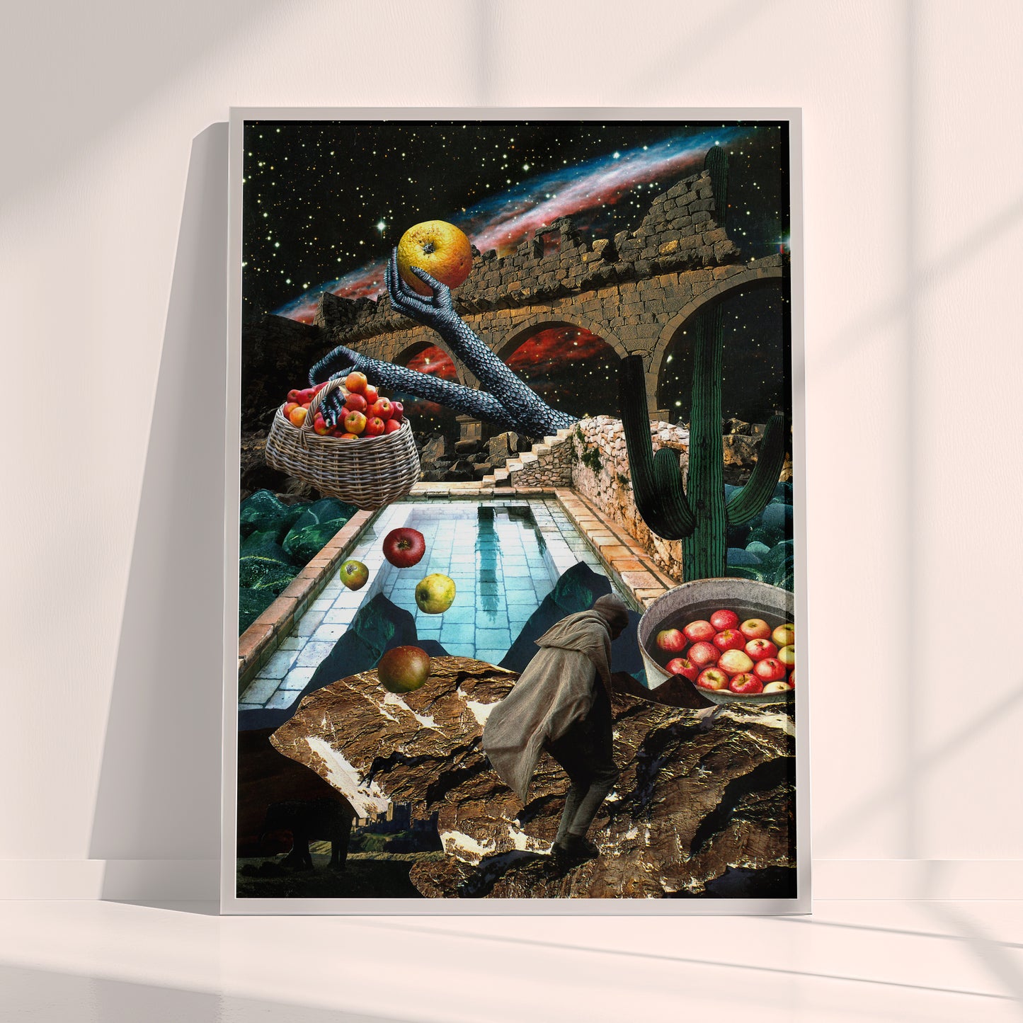 Eden Beyond the Arches - Surreal Collage Print