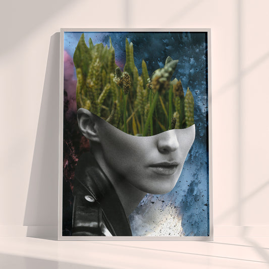 Harvest of Consciousness - Surreal Collage Print