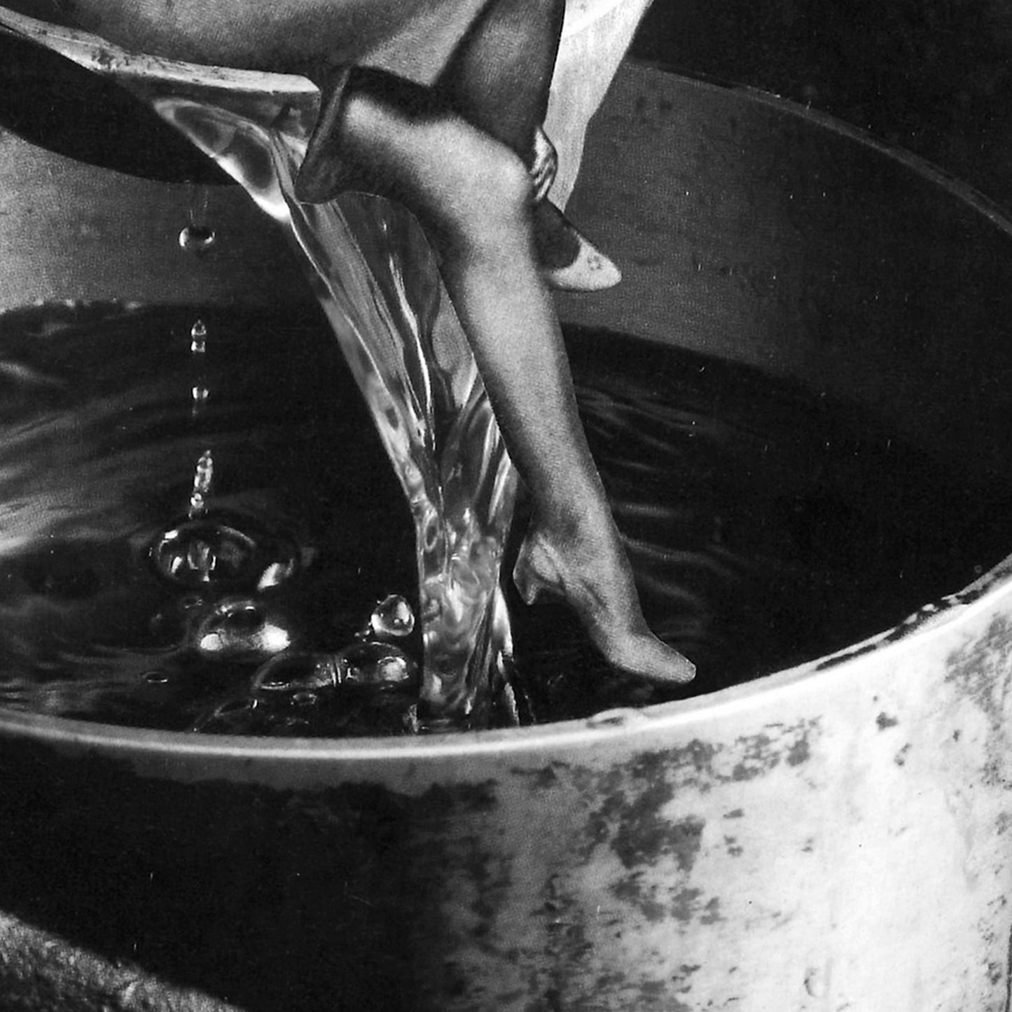 Lady in the Ladle - Surreal Collage Print