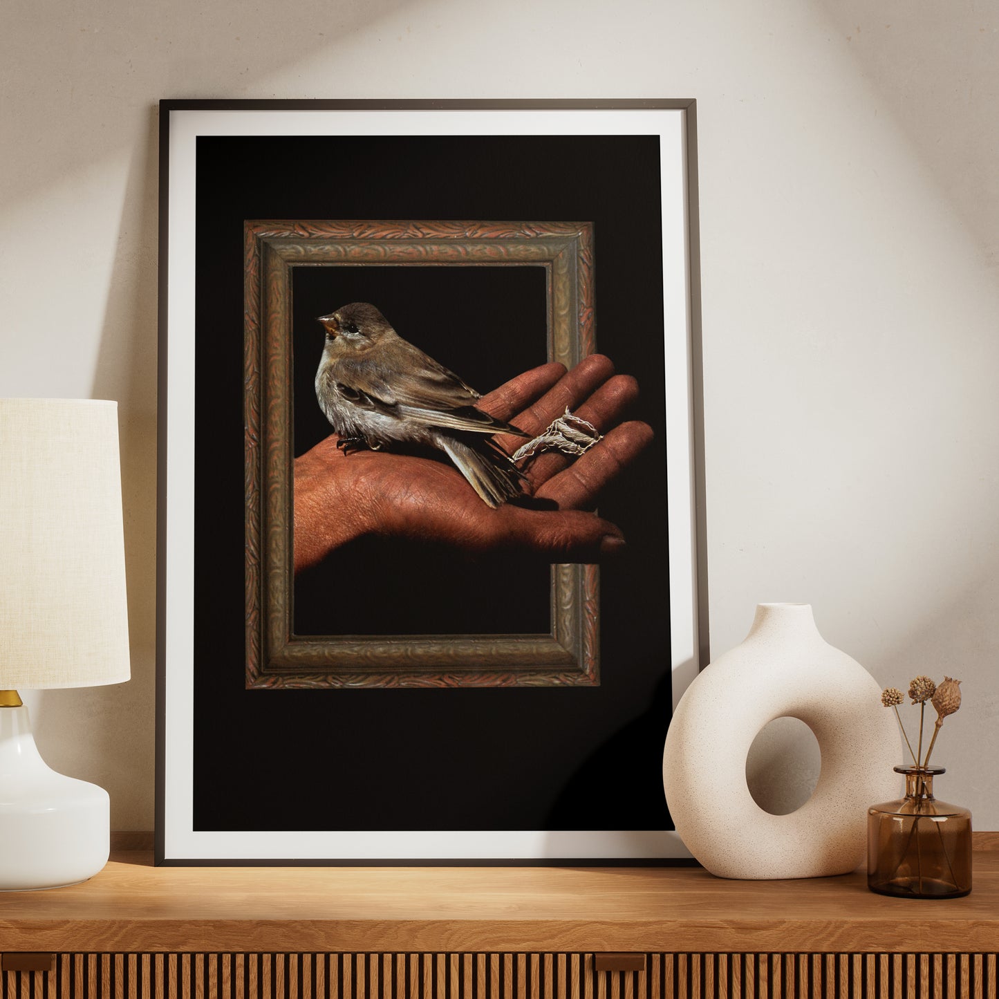Love, Restrained - Surreal Collage Print