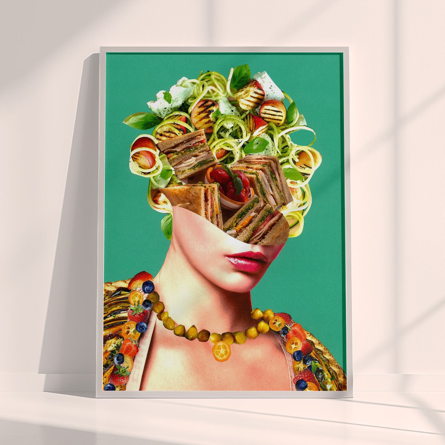 Luscious Lunch - Surreal Collage Print