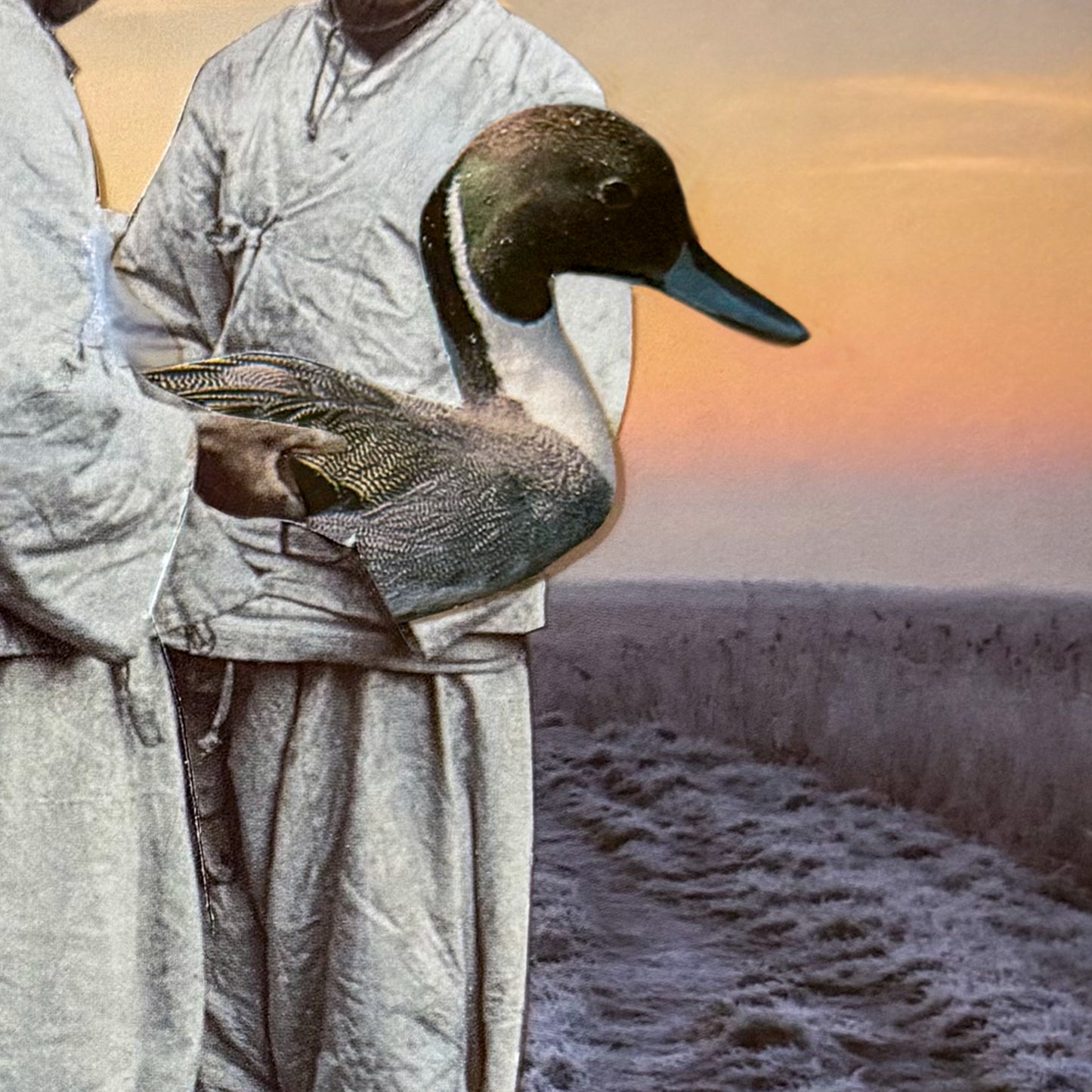 Ritual on the Footpath - Surreal Collage Print