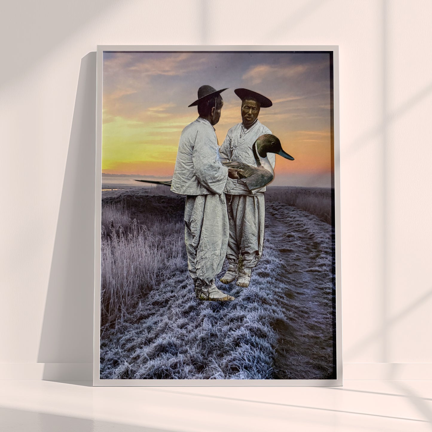 Ritual on the Footpath - Surreal Collage Print