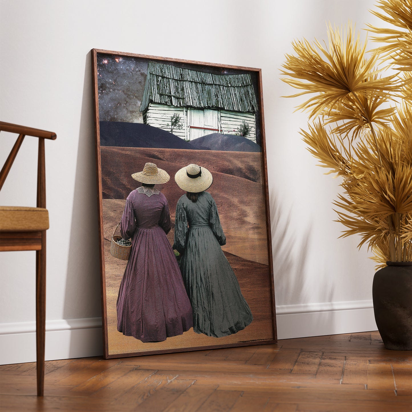 Sands of Memory - Surreal Collage Print
