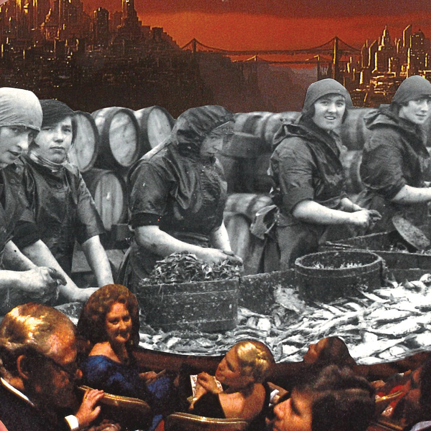 Theatre of Consumption – Surreal Collage Print