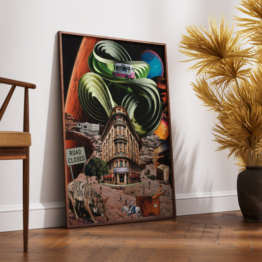 Valley of the Rich - Surreal Collage Print