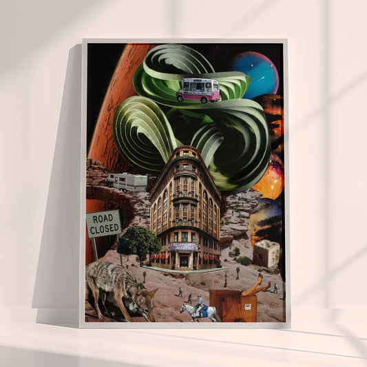 Valley of the Rich - Surreal Collage Print